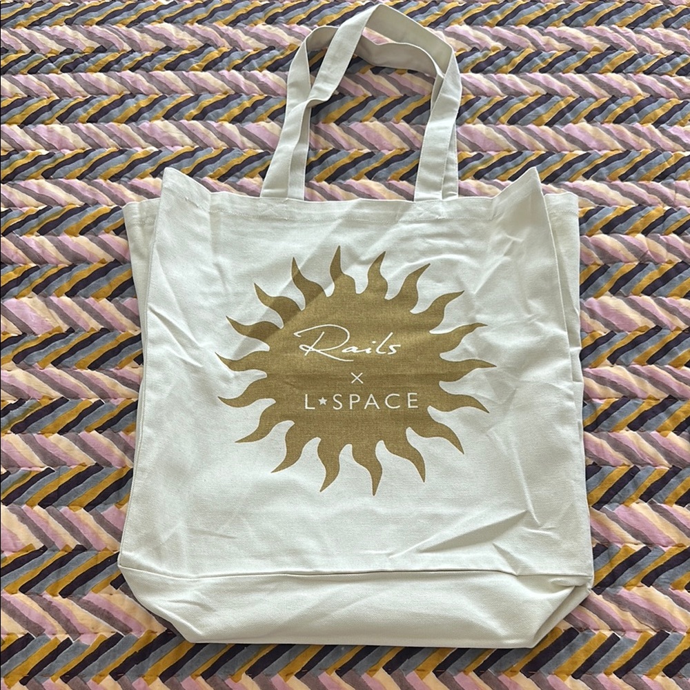 NWOT! Rails Cream Sunburst Tote Bag